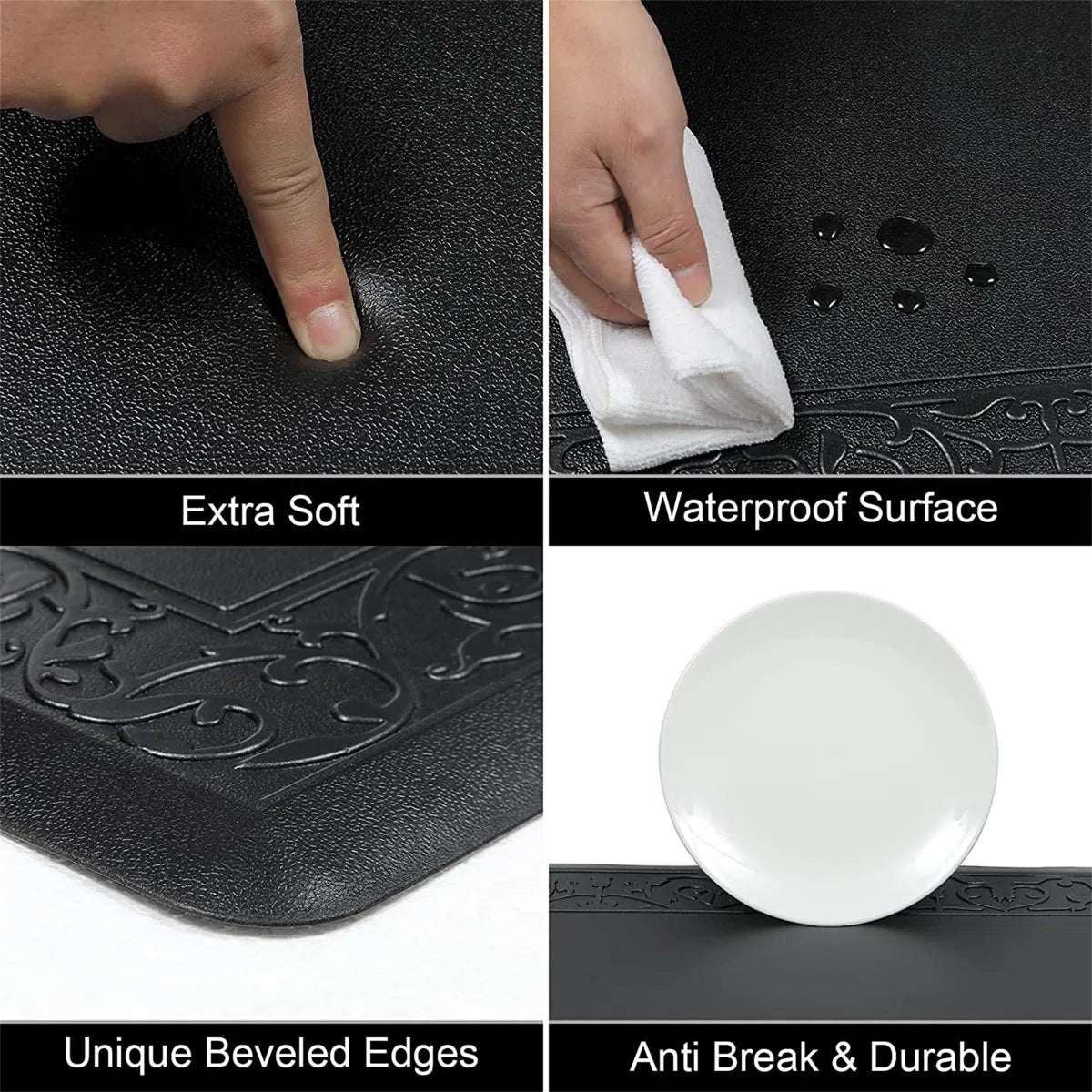 HEBE Anti-Fatigue Non-Skid Waterproof Kitchen Mat