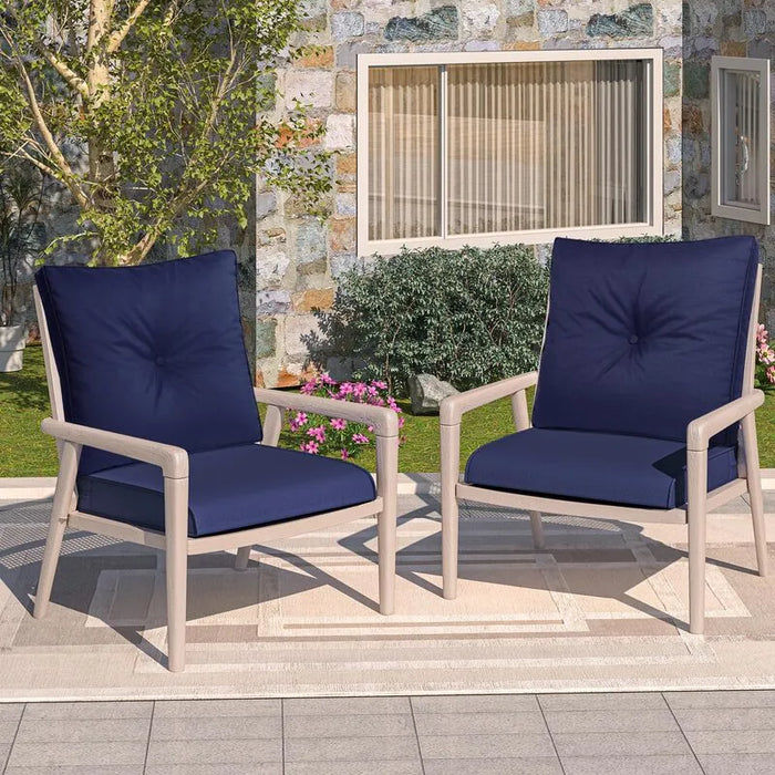 Waterproof Deep Seat Outdoor Chair Cushion Set Replacement Pads