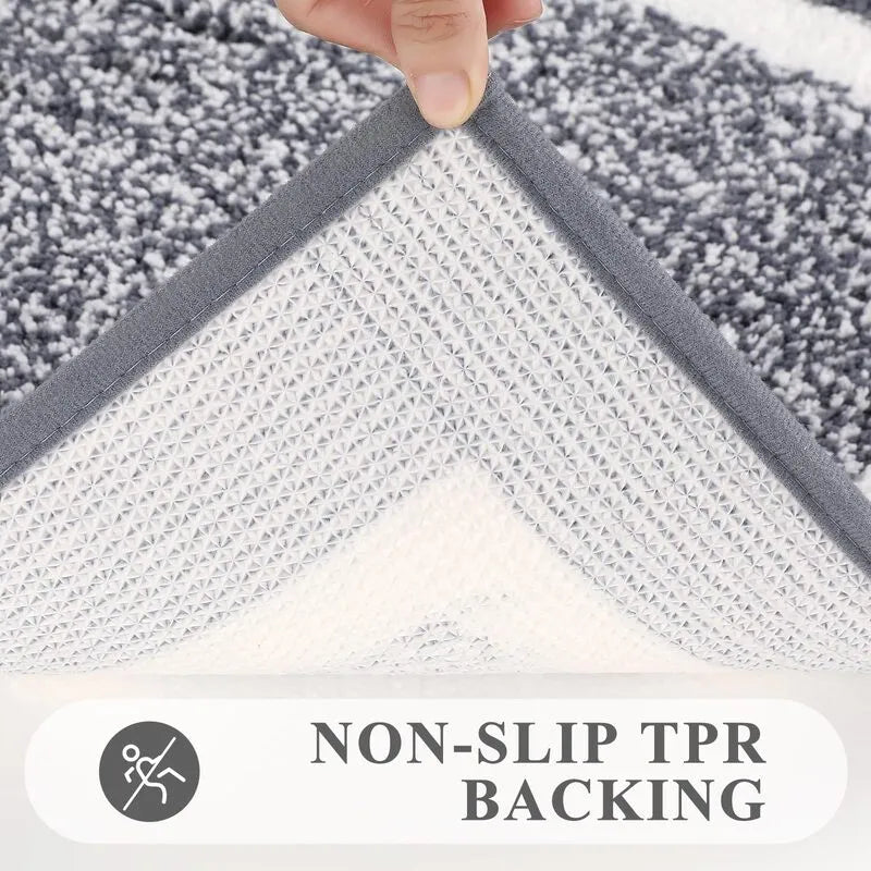 QXDDCDKHSSH01grey3piecebathroomrugsetnonsliptprbackingwashablebathrunnerrugHEBE RUGS
