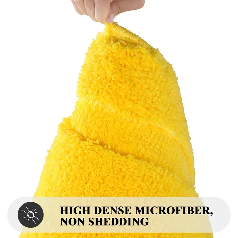 QXPDHS61152_yellow_2x5_bath_rug_runner_high_dense_microfiber_non_shedding_durable_plush_mat_HEBE RUGS