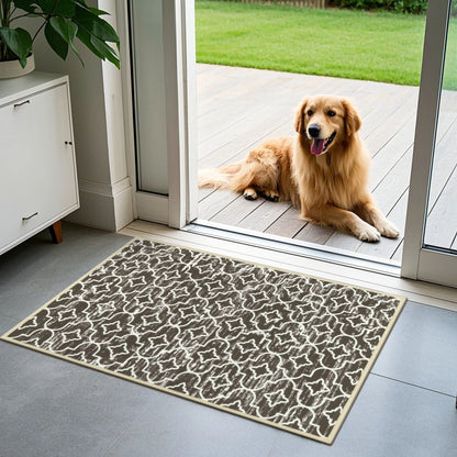 HEBE Kitchen Rug Set 3 Piece, Non Slip Machine Washable Mats for Home Floor and Living Room