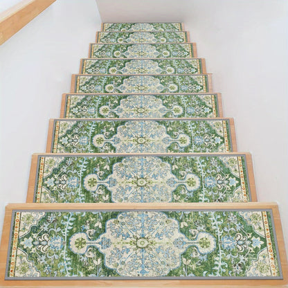 Carpet Stair Treads for Wooden Steps Indoor 8" X 30" Peel and Stick Stair Treads Non Slip Staircase Step Treads Reusable Stair Runner Rugs for Dogs, Kids and Elders