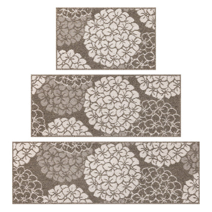 Kitchen Rugs and Mats Set of 3 Non Skid Washable Absorbent Laundry Floor Mat