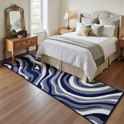HEBE Runner Rugs for Hallway, 2'x6' Abstract Rug Carpet, Washable Non Slip Floor Mat for Kitchen Laundry Room Entryway