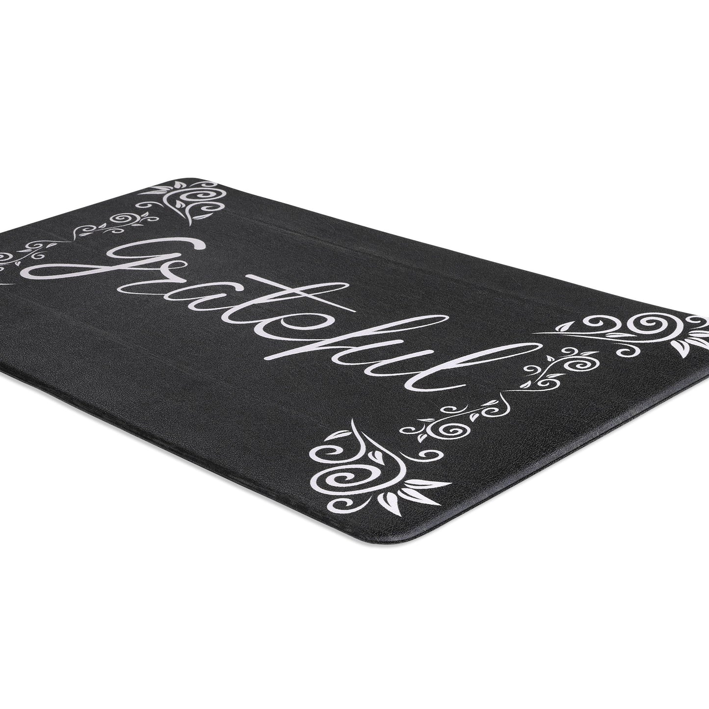 HEBE Farmhouse Kitchen Rug Set of 2, Non-Slip Anti-Fatigue Waterproof Cushioned Mat for Kitchen, Dining & Laundry Room, 18"x30"+18"x48"