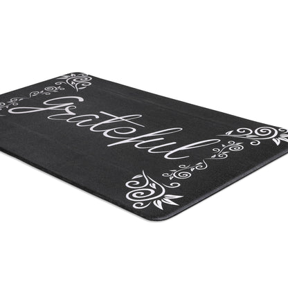 HEBE Farmhouse Kitchen Rug Set of 2, Non-Slip Anti-Fatigue Waterproof Cushioned Mat for Kitchen, Dining & Laundry Room, 18"x30"+18"x48"