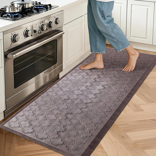 HEBE Kitchen Mat Cushioned Anti Fatigue Kitchen Floor Mat Runner Non Slip Kitchen Mats for Floor Waterproof Kitchen Rugs and Mats Comfort Mat for Standing Desk,Sink,Laundry