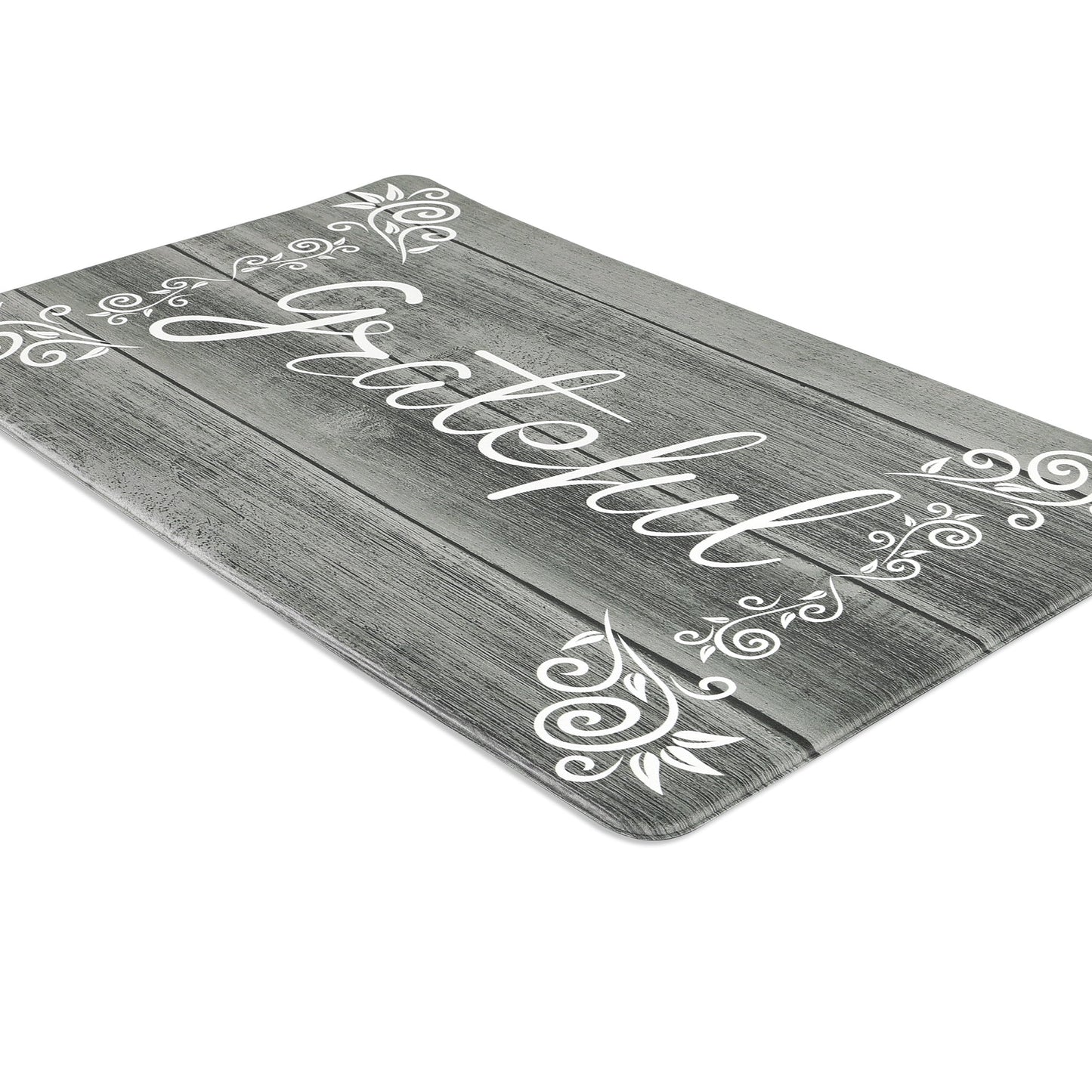 HEBE Farmhouse Kitchen Rug Set of 2, Non-Slip Anti-Fatigue Waterproof Cushioned Mat for Kitchen, Dining & Laundry Room, 18"x30"+18"x48"