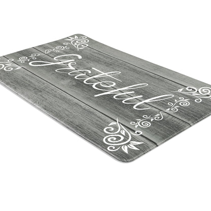 HEBE Farmhouse Kitchen Rug Set of 2, Non-Slip Anti-Fatigue Waterproof Cushioned Mat for Kitchen, Dining & Laundry Room, 18"x30"+18"x48"