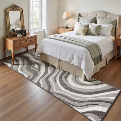 HEBE Runner Rugs for Hallway, 2'x6' Abstract Rug Carpet, Washable Non Slip Floor Mat for Kitchen Laundry Room Entryway