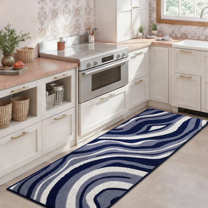 HEBE Runner Rugs for Hallway, 2'x6' Abstract Rug Carpet, Washable Non Slip Floor Mat for Kitchen Laundry Room Entryway