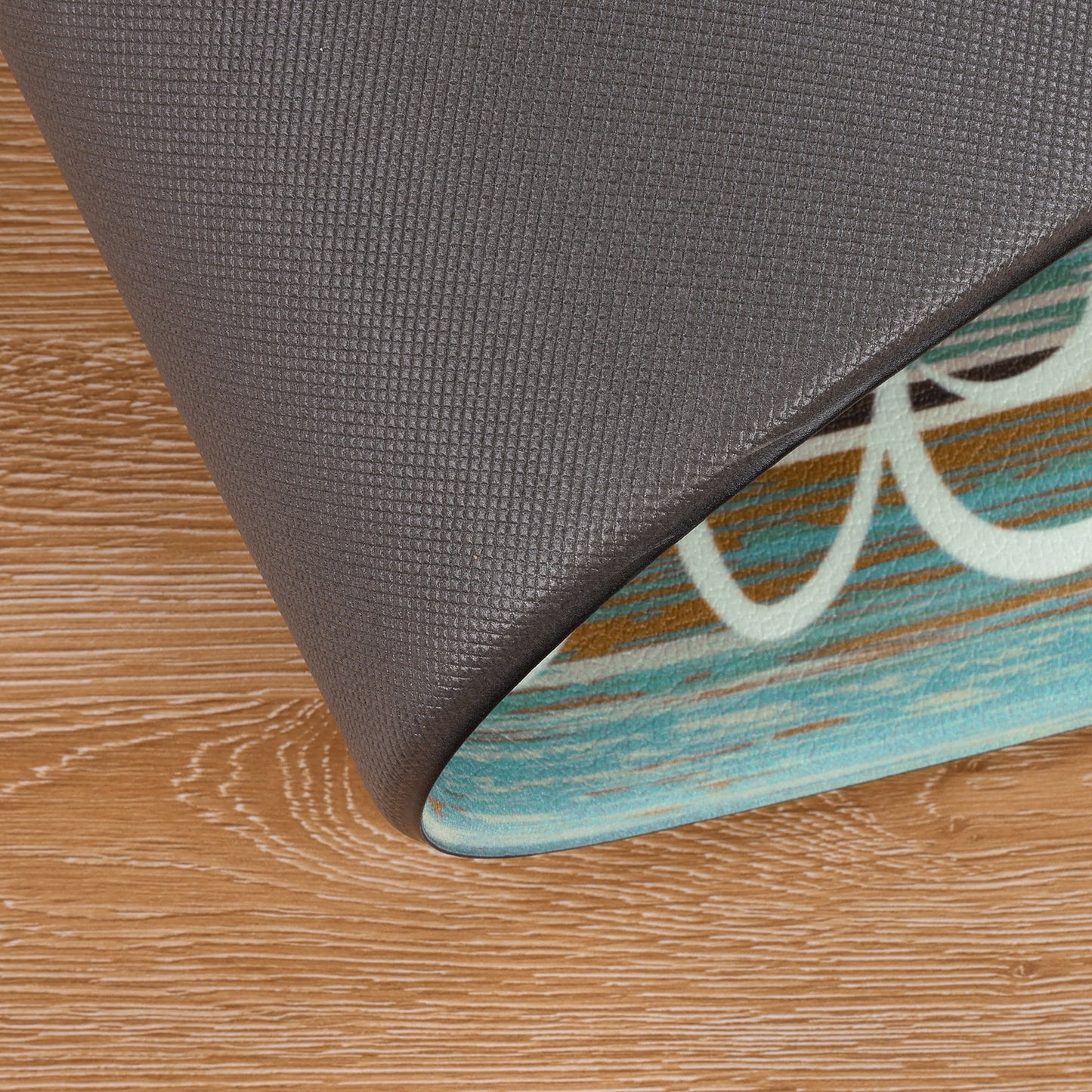 HEBE Farmhouse Kitchen Rug Set of 2, Non-Slip Anti-Fatigue Waterproof Cushioned Mat for Kitchen, Dining & Laundry Room, 18"x30"+18"x48"